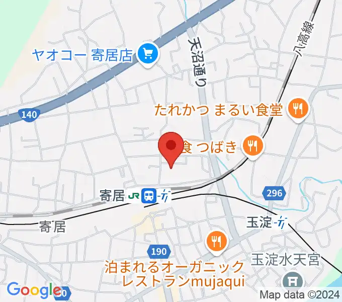 寄居町中央公民館の地図