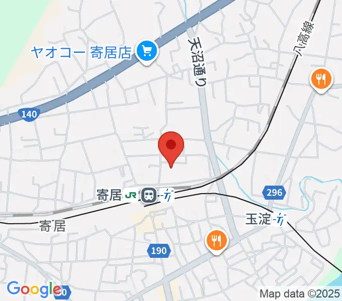 寄居町中央公民館の地図
