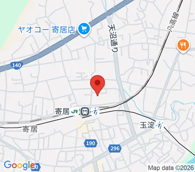 寄居町中央公民館の地図