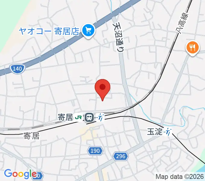 寄居町中央公民館の地図