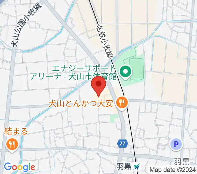 犬山市民文化会館の地図