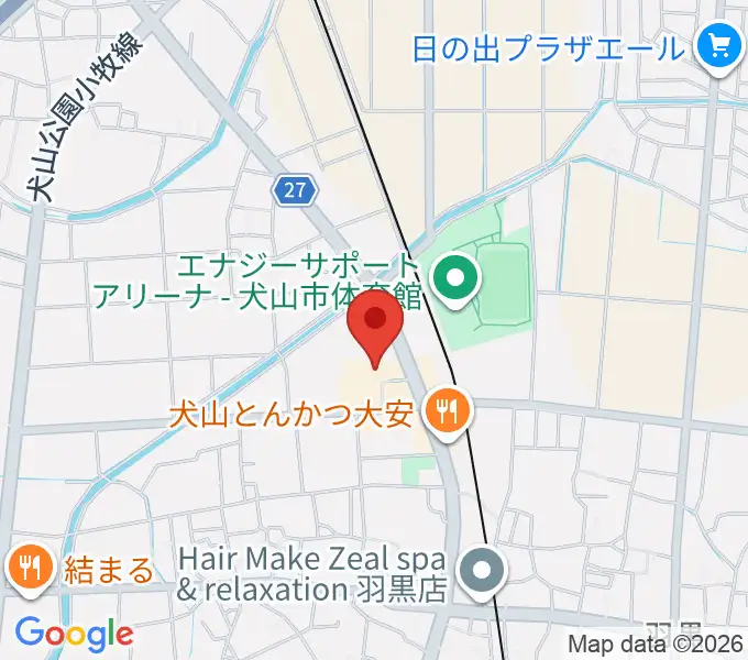 犬山市南部公民館の地図