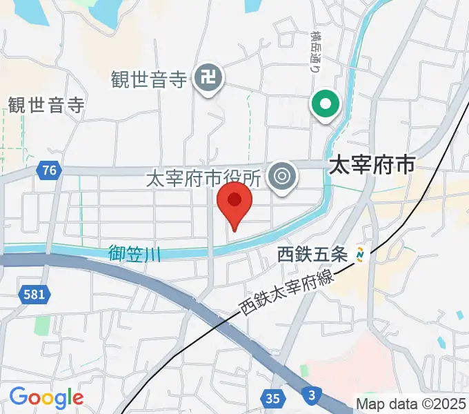 プラム・カルコア太宰府の地図