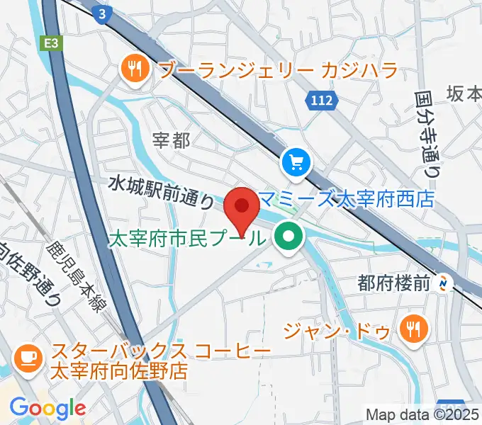 とびうめアリーナ 太宰府市総合体育館の地図