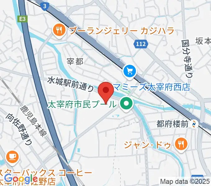 とびうめアリーナ 太宰府市総合体育館の地図