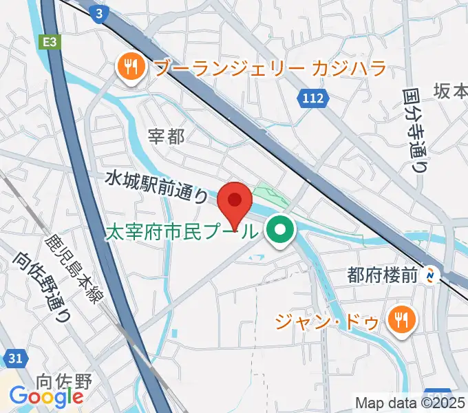 とびうめアリーナ 太宰府市総合体育館の地図