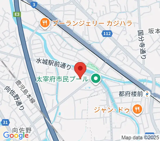 とびうめアリーナ 太宰府市総合体育館の地図