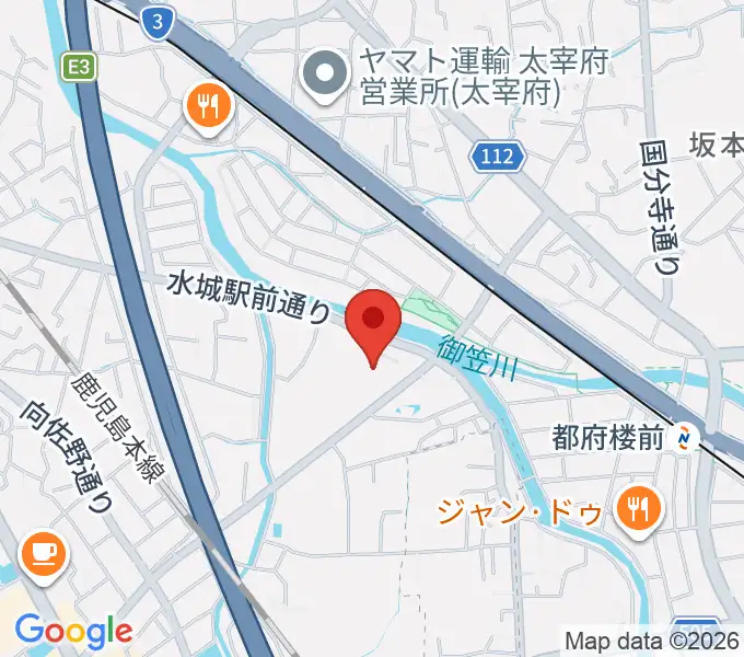 とびうめアリーナ 太宰府市総合体育館の地図