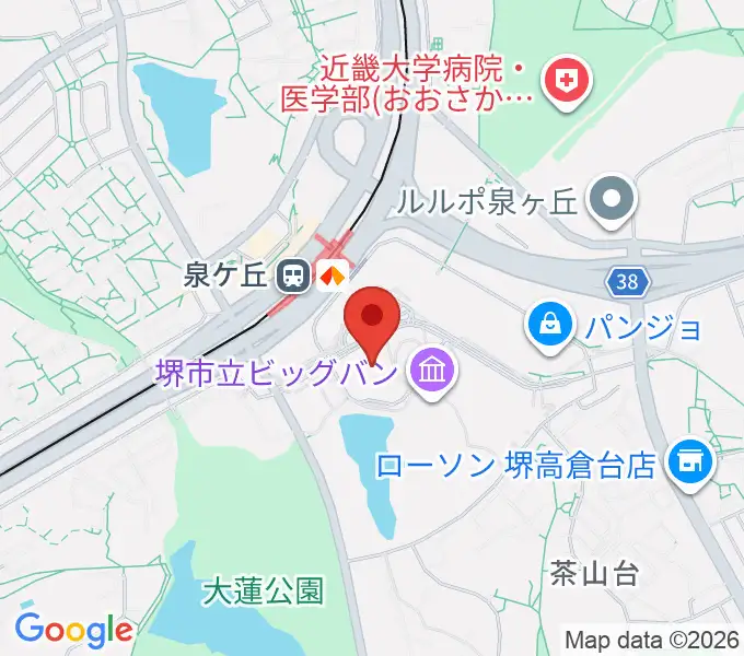 ビッグ・アイ 国際障害者交流センターの地図