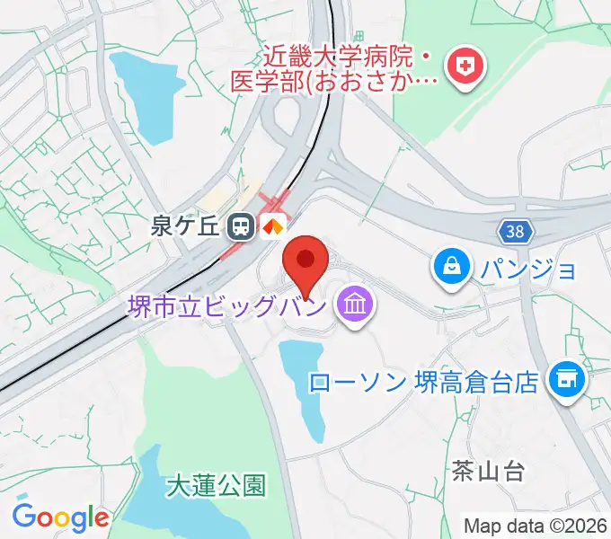 ビッグ・アイ 国際障害者交流センターの地図