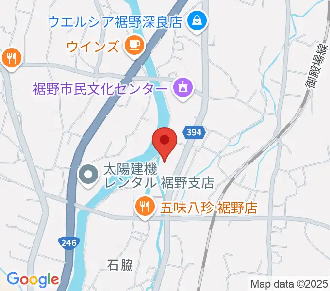 裾野市生涯学習センター ゆうあいプラザの地図