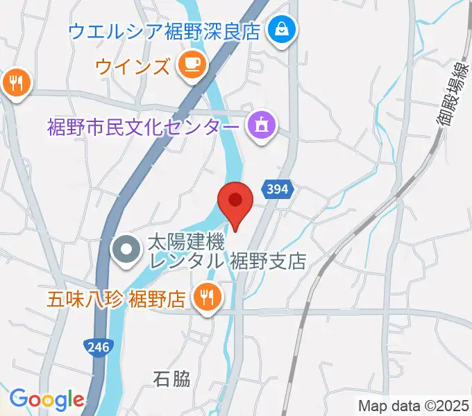 裾野市生涯学習センター ゆうあいプラザの地図