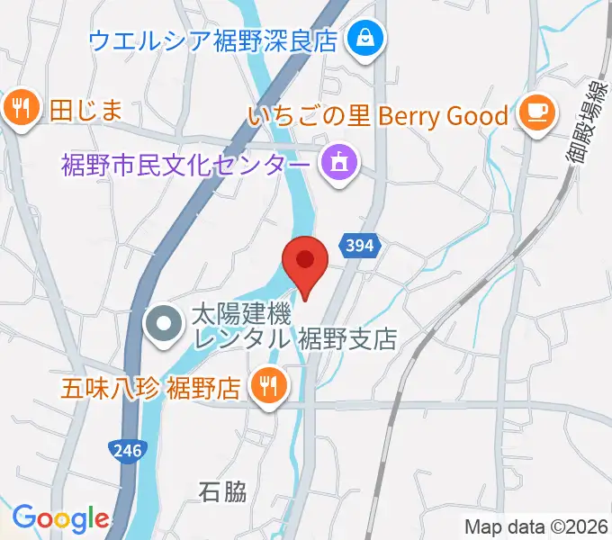 裾野市生涯学習センター ゆうあいプラザの地図