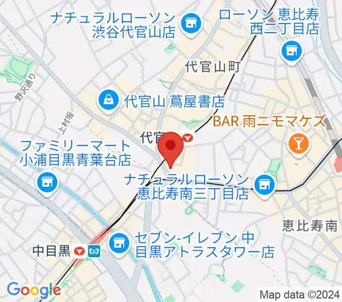 代官山B1FLATの地図