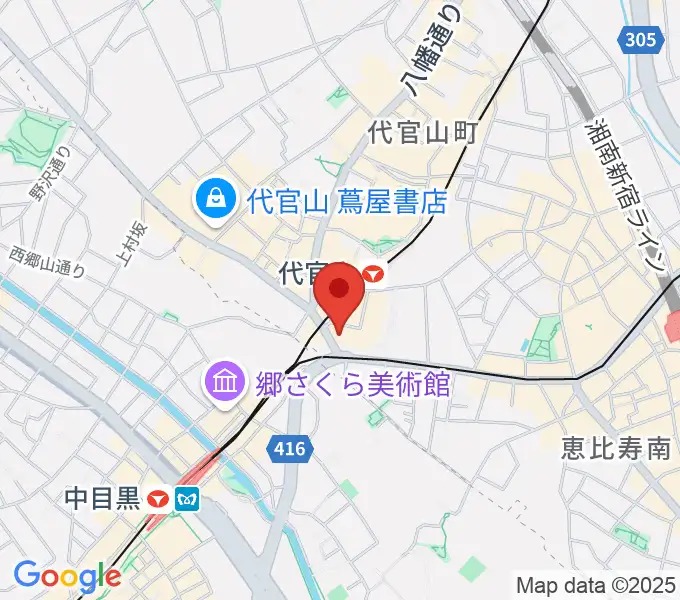 代官山B1FLATの地図