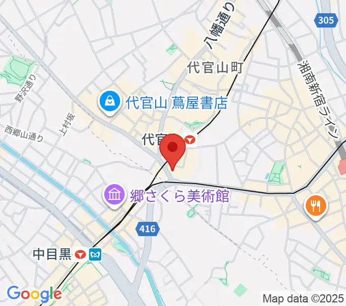 代官山B1FLATの地図