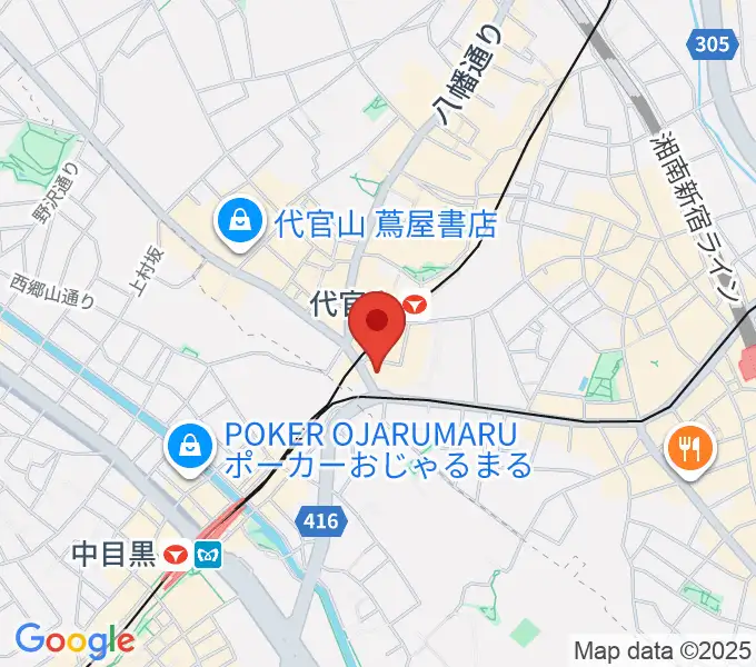 代官山B1FLATの地図