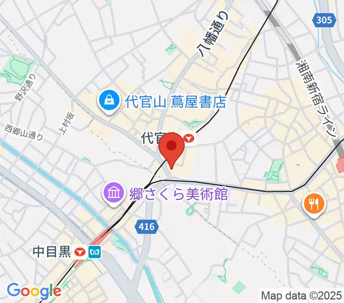 代官山B1FLATの地図