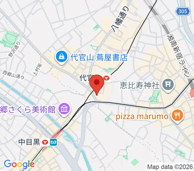 代官山B1FLATの地図