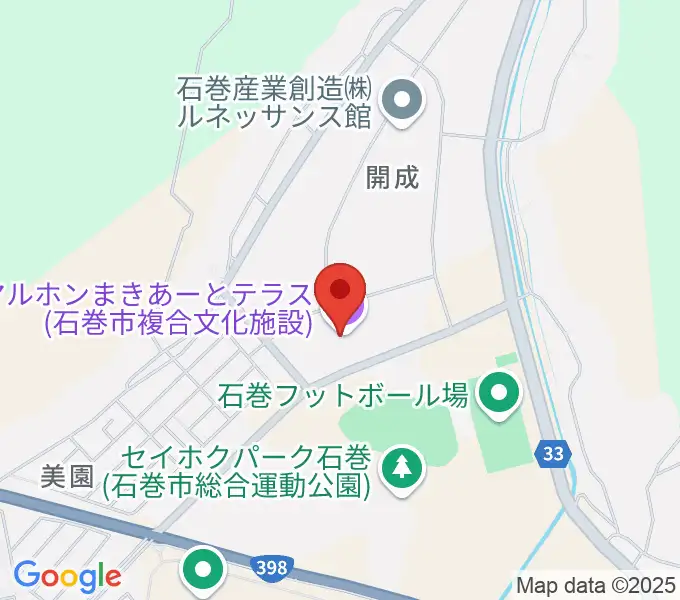 マルホンまきあーとテラスの地図