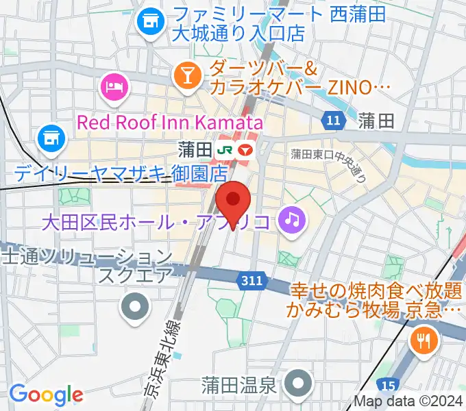 カワイ音楽教室 蒲田センターの地図