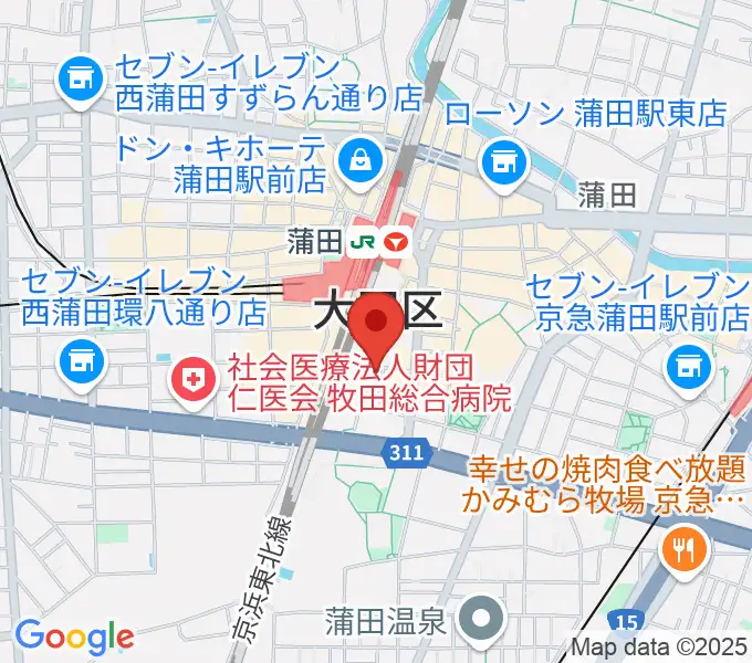 カワイ音楽教室 蒲田センターの地図