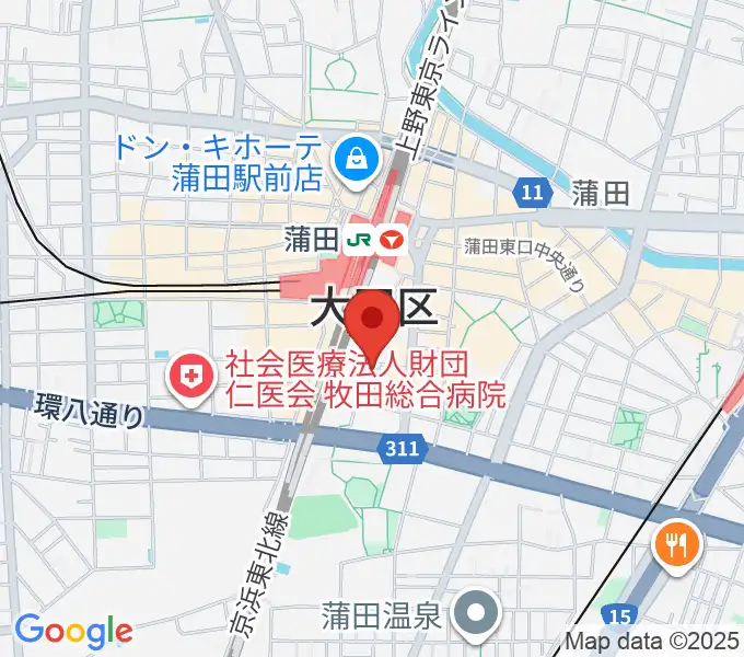 カワイ音楽教室 蒲田センターの地図