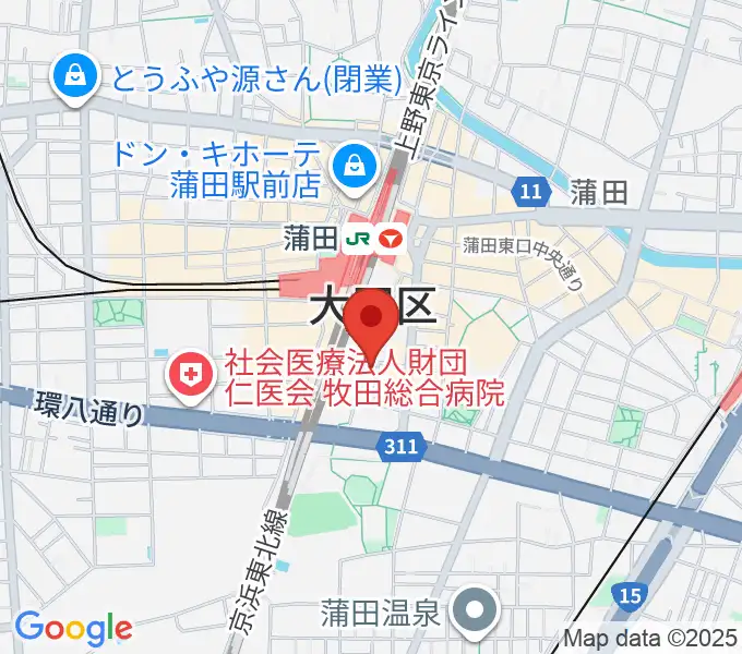 カワイ音楽教室 蒲田センターの地図