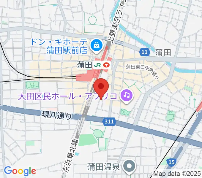 カワイ音楽教室 蒲田センターの地図