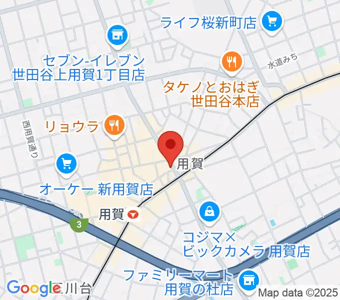 用賀 お琴・尺八・篠笛教室の地図