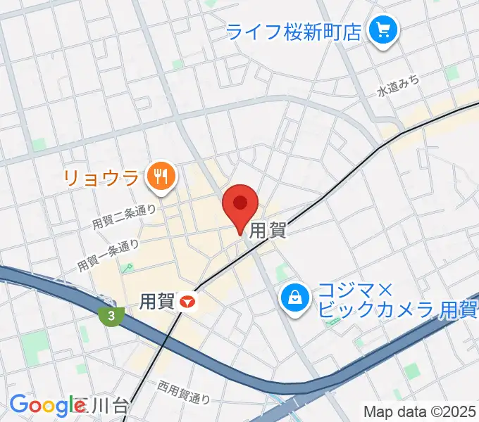 用賀 お琴・尺八・篠笛教室の地図