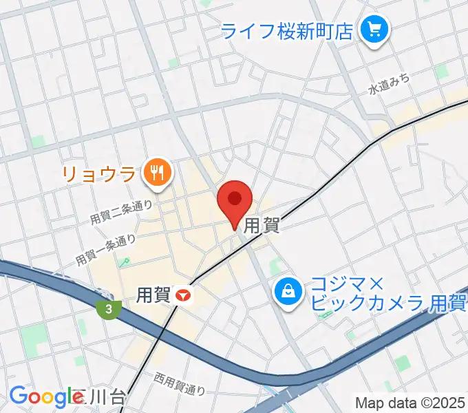 用賀 お琴・尺八・篠笛教室の地図