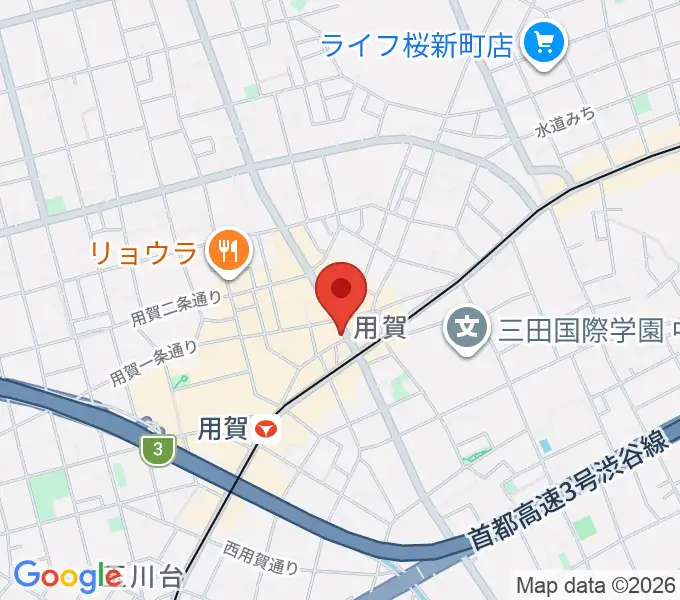 用賀 お琴・尺八・篠笛教室の地図