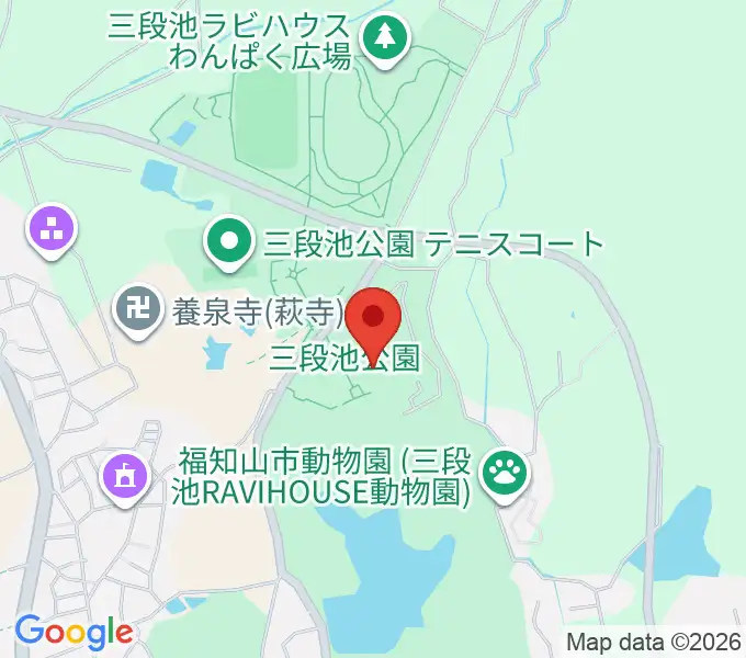 三段池扶桑化学工業アリーナの地図