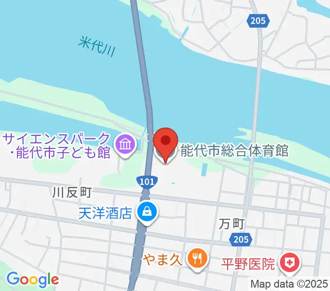 NODENアリーナの地図
