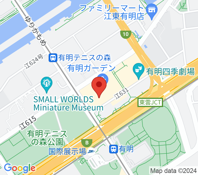 東京ガーデンシアターの場所