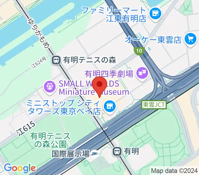 東京ガーデンシアターの地図