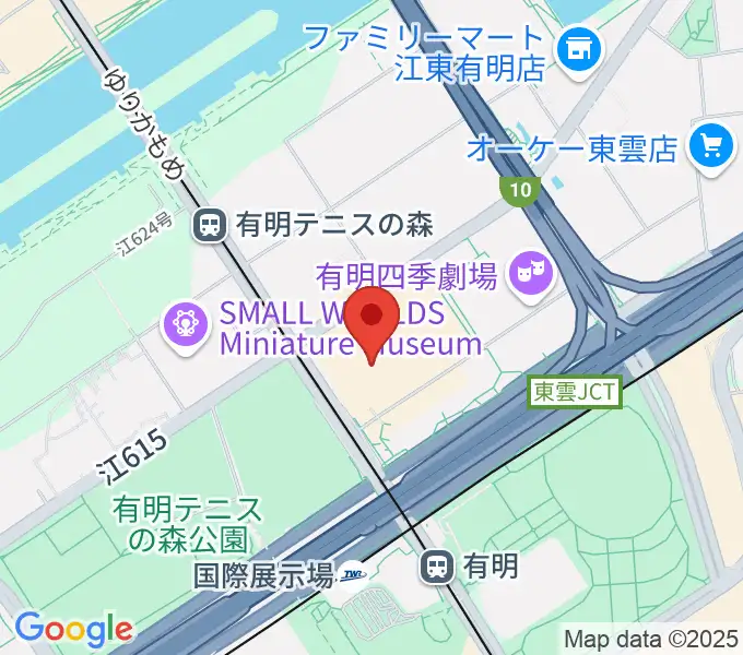 東京ガーデンシアターの地図