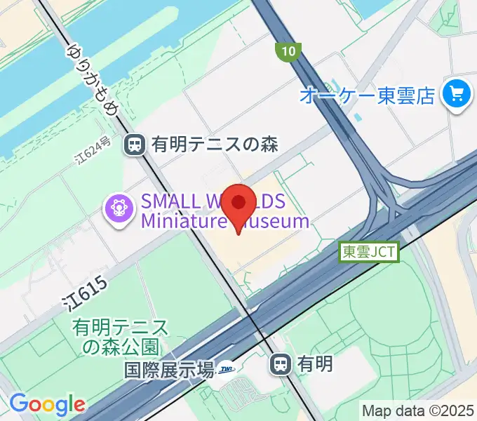 東京ガーデンシアターの地図
