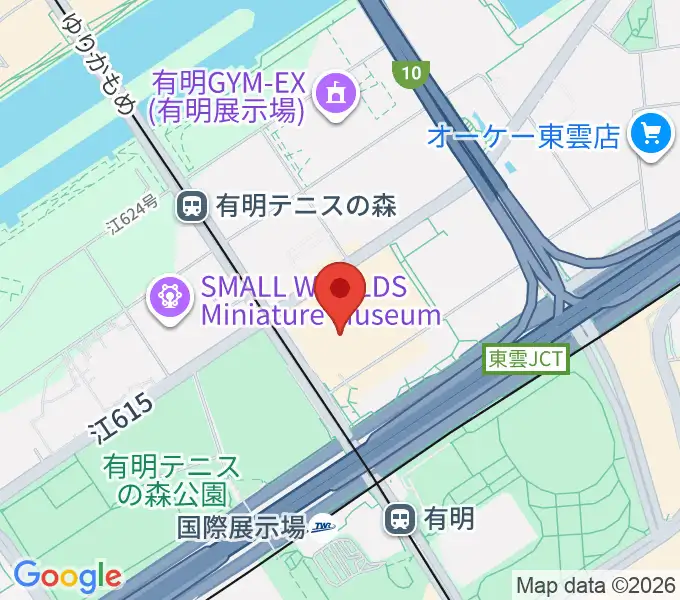 東京ガーデンシアターの地図