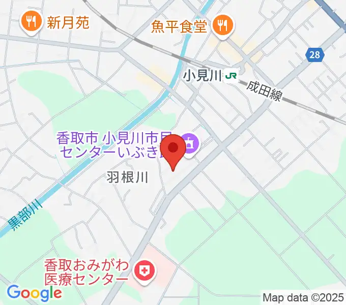 小見川市民センターいぶき館の地図
