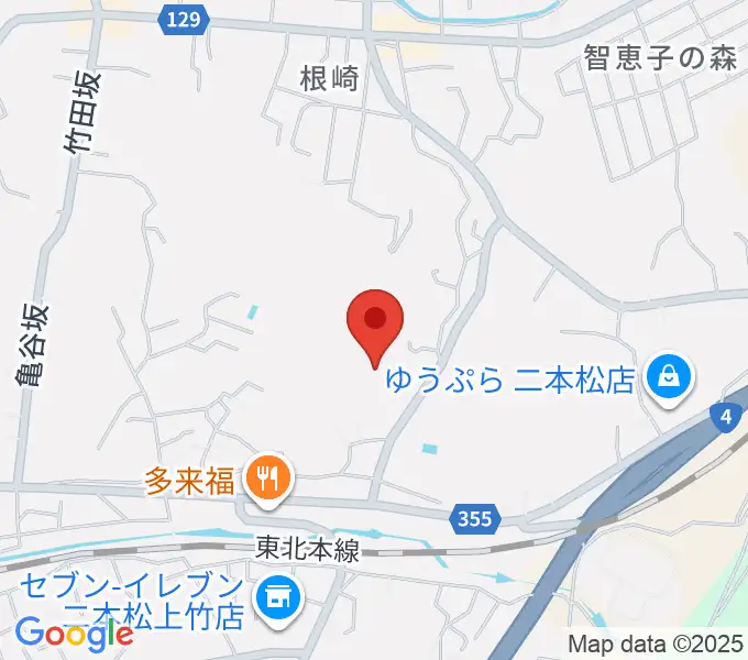 二本松市民会館の地図