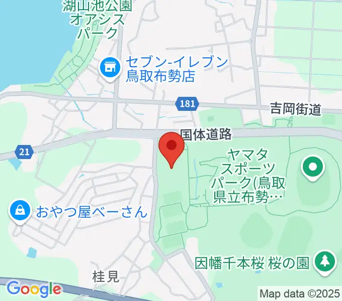 鳥取県民体育館の地図