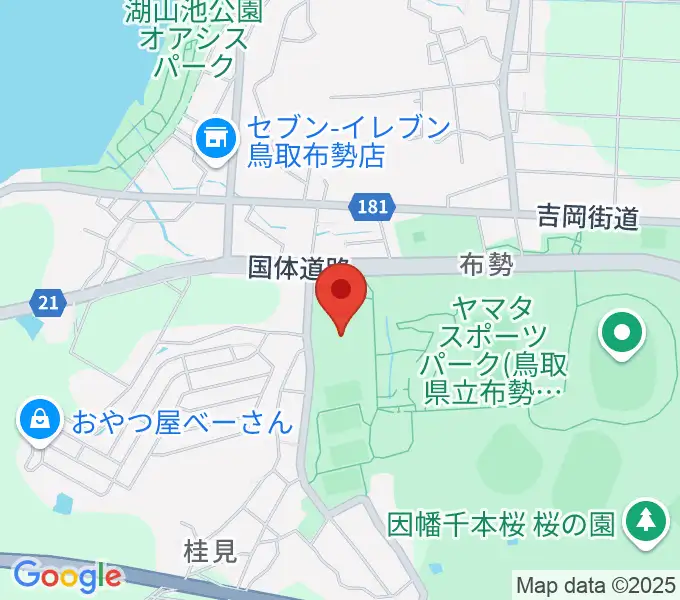 鳥取県民体育館の地図