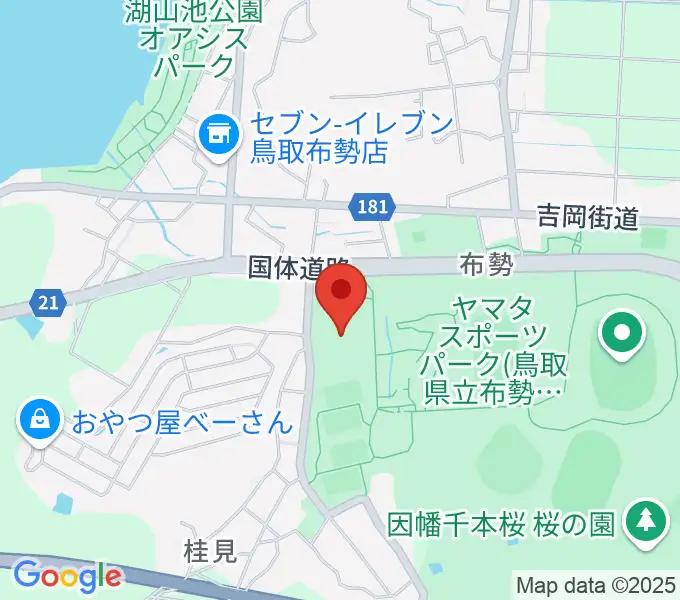 鳥取県民体育館の地図