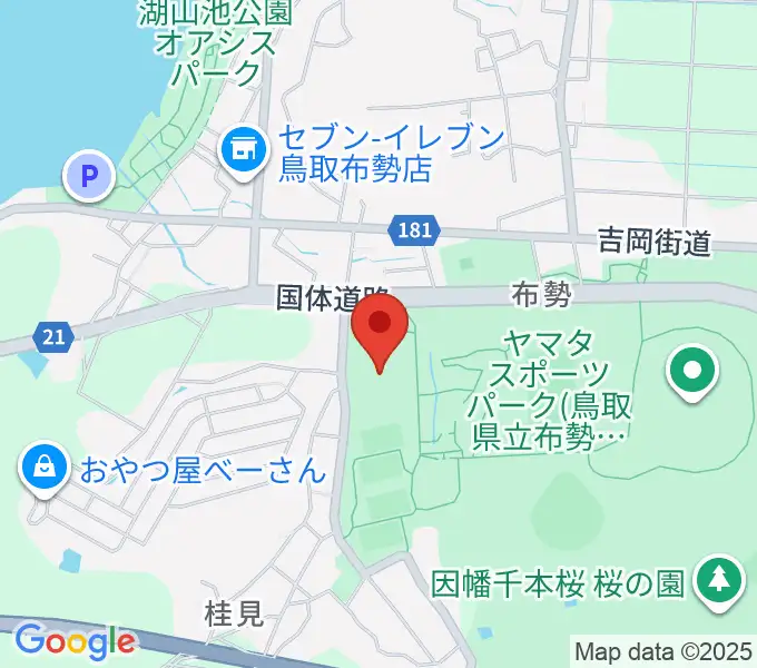 鳥取県民体育館の地図