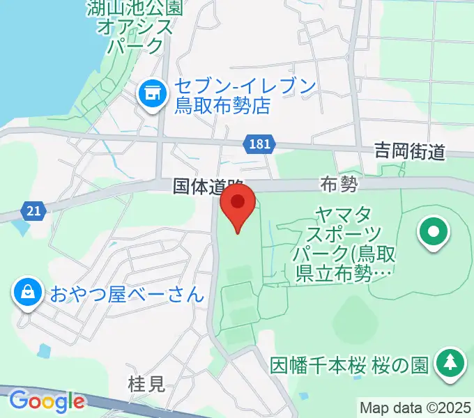 鳥取県民体育館の地図