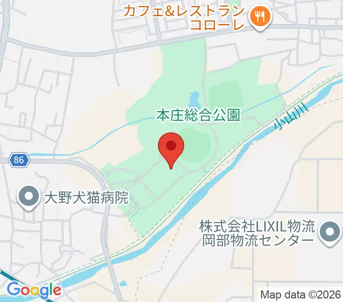 カミケンシルクドームの地図