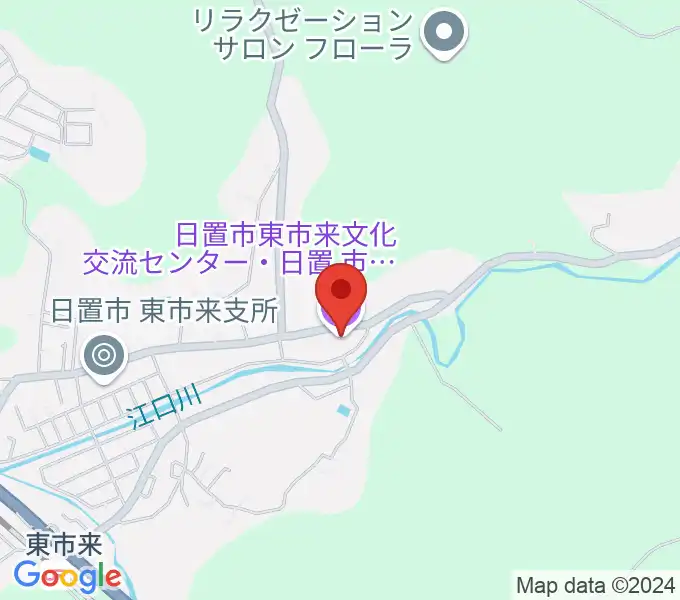 下野建設文化ホールの地図