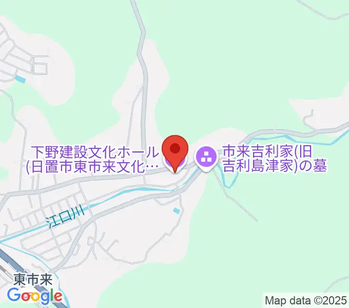 下野建設文化ホールの地図